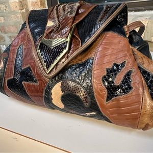 Vintage Sharif Patchwork Leather Purse